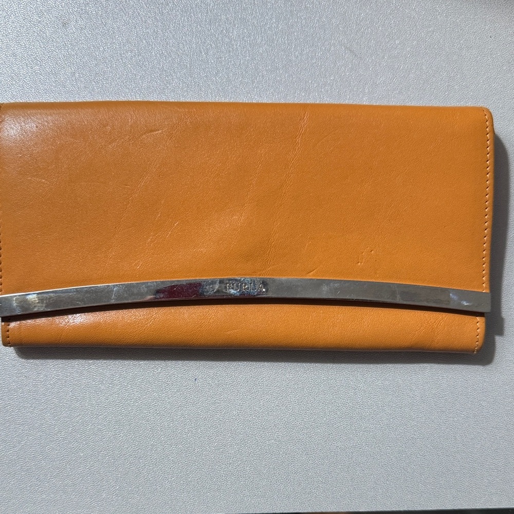FURLA Camel Leather Wallet